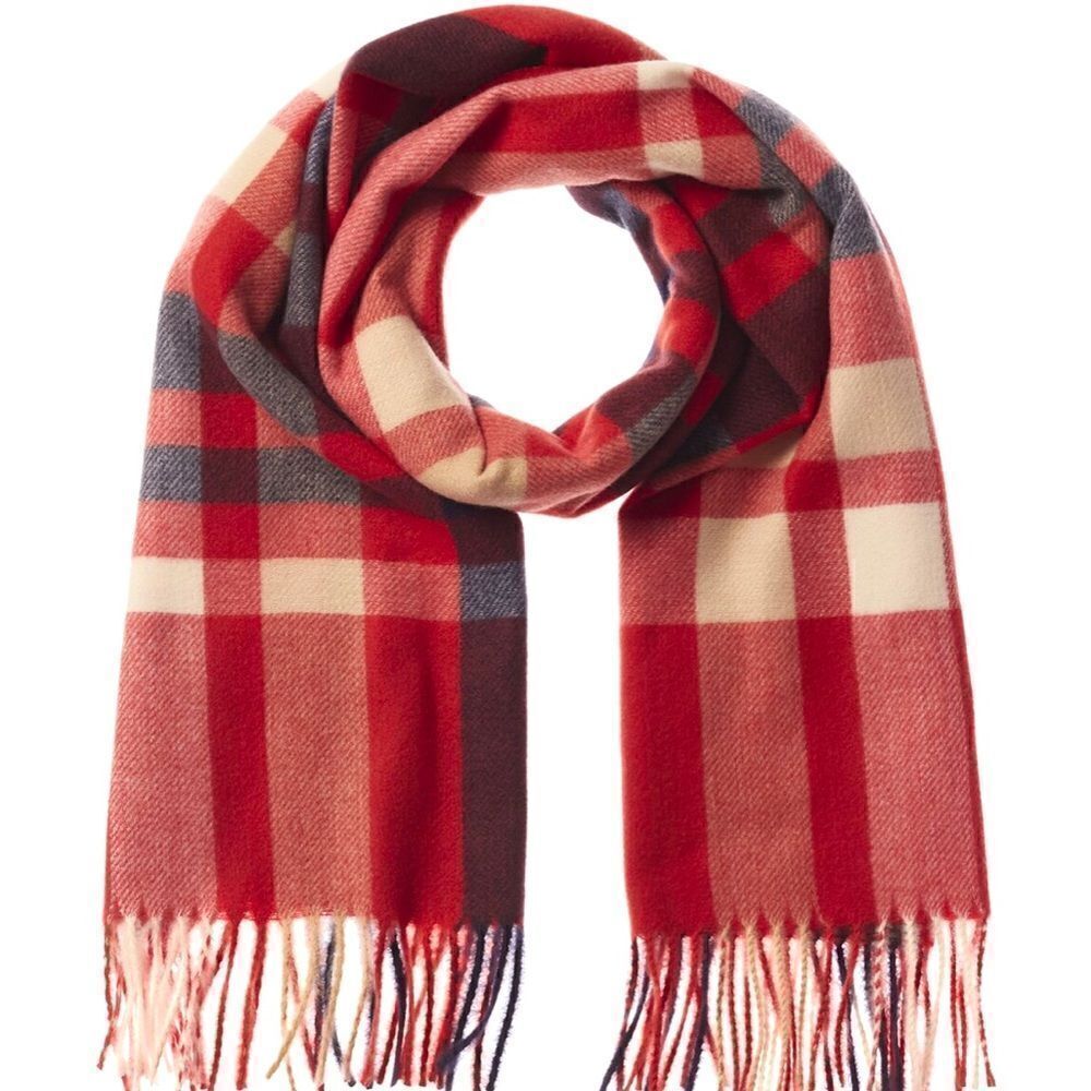 Badgley Mischtka Red, Cream and Black NWT blanket Scarf